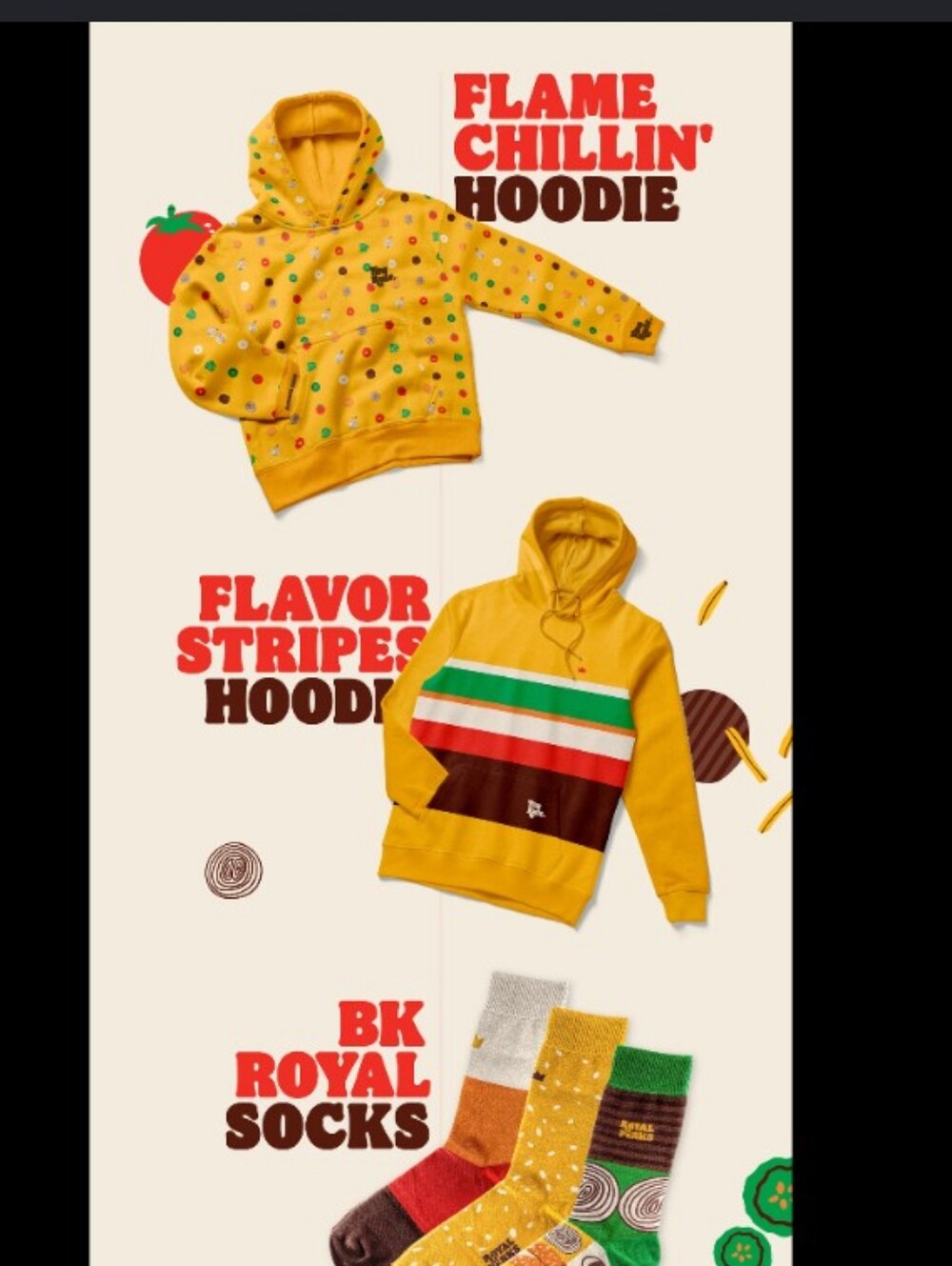 Burger King Royal Perks Flame Grillin' Hoodie Unisex - Picture 7 of 7